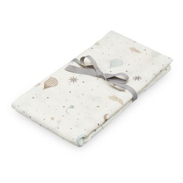 Pătură pentru copii, fildeș din bumbac organic 120x120 cm Dreamland – Cam Cam Copenhagen