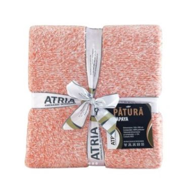 Patura pufoasa Papaya 150 x 200 cm