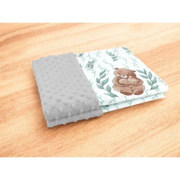 Paturica pufoasa MimiNu cu doua fete 75x100 cm Lulu Natural