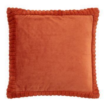 Pernă decorativă din micropluș/cocolino 55x55 cm Velvet and Faux Fur – Catherine Lansfield