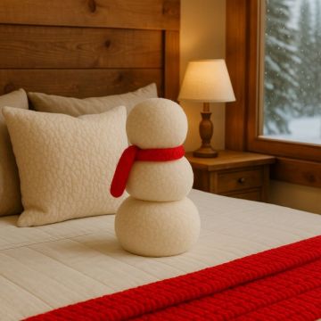 Perna, Kardan Adam, 55x25x19 cm, Poliester, Rosu