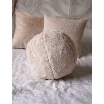 Perna, Pelus Top, 25x25x25 cm, 75% RECYCLED POLYESTER/25% POLYESTER, Bej