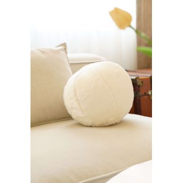 Perna, Pelus Top, 25x25x25 cm, 75% RECYCLED POLYESTER/25% POLYESTER, Crem