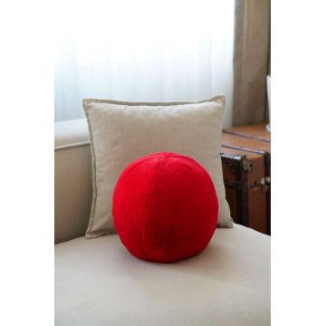 Perna, Pelus Top, 25x25x25 cm, 75% RECYCLED POLYESTER/25% POLYESTER, Rosu