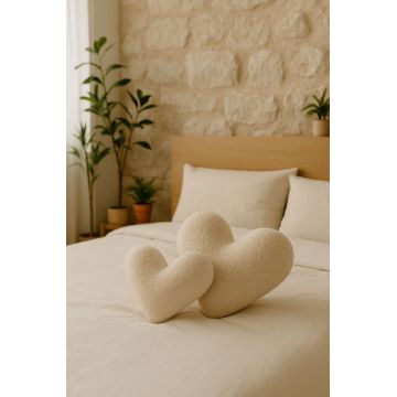 Perna, Teddy Kalp Big, 42x45x12 cm, Poliester, Bej deschis