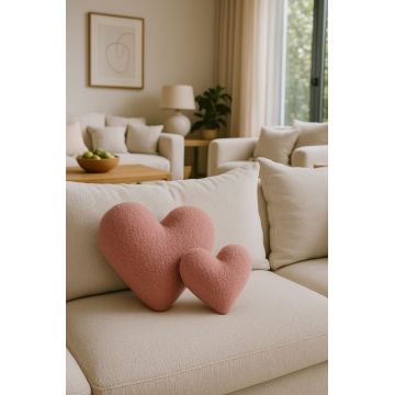 Perna, Teddy Kalp Big, 42x45x12 cm, Poliester, Roz