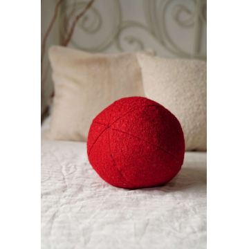 Perna, Teddy Top 25, 25x25x25 cm, 75% RECYCLED POLYESTER/25% POLYESTER, Rosu