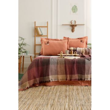Set cuvertura pique dubla, L'essentiel Maison, Floransa, Bumbac, Caramiziu