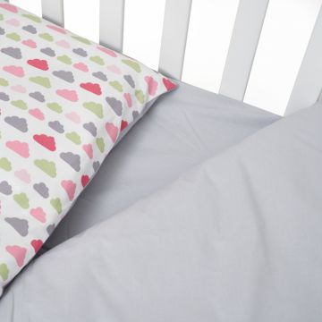 Set lenjerie de pat cu 3 piese din bumbac Twins 120x60 cm