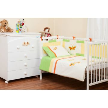 Aparatoare laterala pentru patut Butterfly Green 180x35 cm
