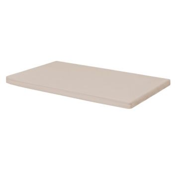 Cearceaf cu elastic, Waldin, Pentru patut leagan sau patut co-sleeper, 90x50 cm, Din bumbac, Beige