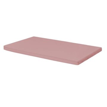 Cearceaf cu elastic, Waldin, Pentru patut leagan sau patut co-sleeper, 90x50 cm, Din bumbac, Rose