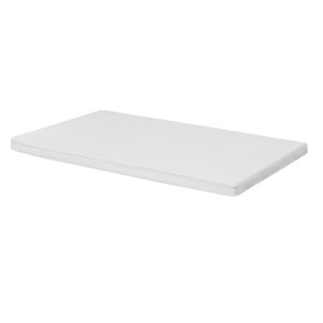 Cearceaf cu elastic, Waldin, Pentru patut leagan sau patut co-sleeper, 90x50 cm, Din bumbac, White