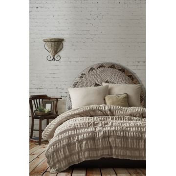 Cuvertura Pled pentru pat dublu Model Apollo Beige
