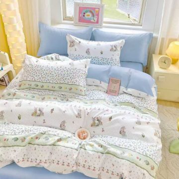 Lenjerie 6 Piese cu Elastic 180x200, Sprout