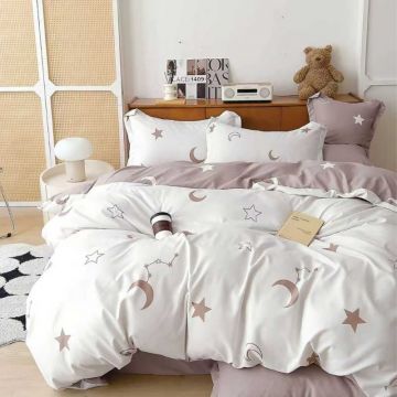 Lenjerie 6 Piese cu Elastic 180x200, Vega