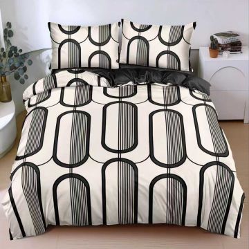 Lenjerie Black Frame (Bumbac Satinat)