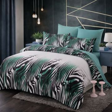 Lenjerie cu Elastic 180x200 cm, Zebrino 6 Piese (Finet)