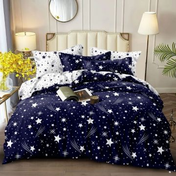 Lenjerie cu Elastic 180x200 cm, Zenvia 6 Piese (Finet)