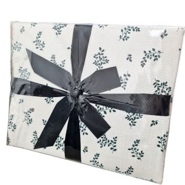 Lenjerie cu elastic 180x200 Creponata Flowers V14 6 Piese (Finet)