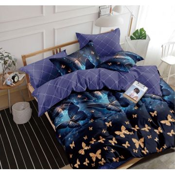 Lenjerie cu Elastic 180x200 Fairy Glow (Bumbac Satinat)