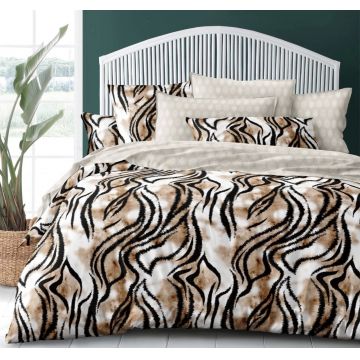 Lenjerie cu Elastic 180x200 Jungle Secrets (Bumbac Satinat)