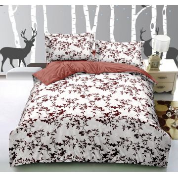 Lenjerie cu Elastic 180x200 Kyoto Bloom (Bumbac Satinat)