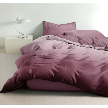 Lenjerie cu Elastic 180x200 Rainbow Dry Rose 4 Piese (Finet)