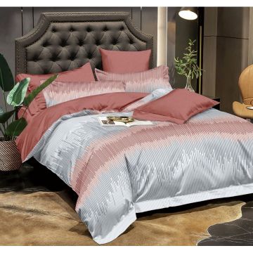 Lenjerie cu Elastic 180x200 Urban Pulse (Bumbac Satinat)