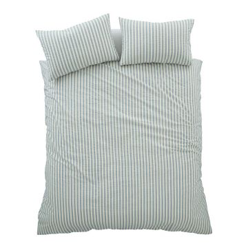 Lenjerie de pat albastrÄpentru pat dublu cu 3 piese 200x200 cm Cotton Rich Woven Stripe âu0080Pineapple Elephant