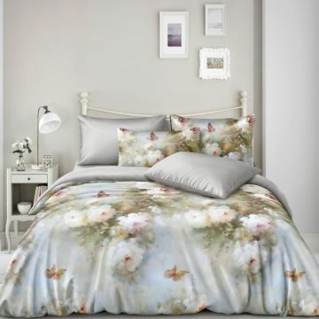 Lenjerie de pat Finet Superfin cu elastic – 4 piese, Bloom - Soft Meadow