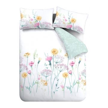 Lenjerie de pat pentru pat dublu cu 3 piese 200x200 cm Meadowsweet Floral âu0080Catherine Lansfield