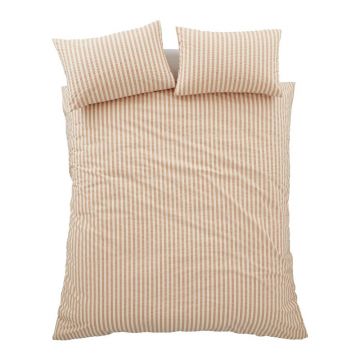 Lenjerie de pat portocalie pentru pat dublu cu 3 piese 200x200 cm Cotton Rich Woven Stripe âu0080Pineapple Elephant