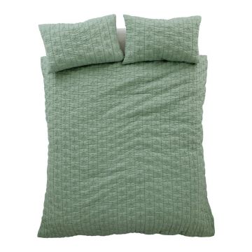 Lenjerie de pat verde pentru pat de o persoanÄ135x200 cm Tamba Leaf âu0080Pineapple Elephant