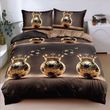 Lenjerie Golden Football (Bumbac Satinat)