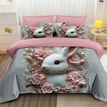 Lenjerie Paste cu elastic 180x200 Easter V22 6 Piese (Finet)