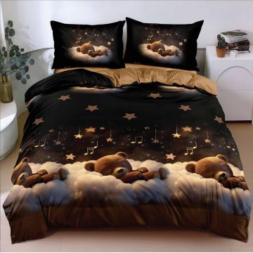 Lenjerie Tedy Black (Bumbac Satinat)