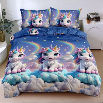 Lenjerie Vis de Unicorn (Bumbac Satinat)