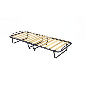 Pat pliabil Ontario, 80x190, 14 lamele, saltea 7 cm, cadru metal