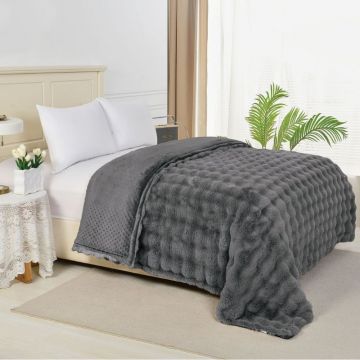 Pătură Cocolino cu blanita 200x230 cm - Rabbit Touch V6