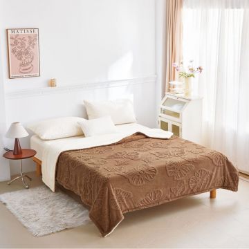 Patura Cocolino cu Blanita 200x230 cm - Velvet Butterflies V1