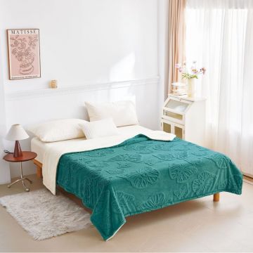 Patura Cocolino cu Blanita 200x230 cm - Velvet Butterflies V10