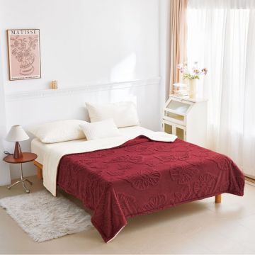 Patura Cocolino cu Blanita 200x230 cm - Velvet Butterflies V12