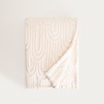 Patura Darin, Homla, 150x200 cm, poliester, ecru