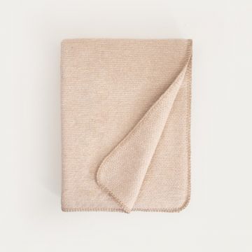 Patura Mallow, Homla, 150x200 cm, bumbac/acril/poliester, bej