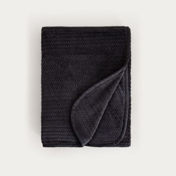 Patura Mavro, Homla, 150x200 cm, poliester, negru