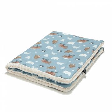Patura pentru copii La Millou Arctic Friends L 110x140 cm