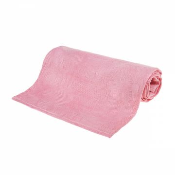 Scutec multifunctional din fibra de bambus pentru copii Bocioland Pink, absorbtie superioara, dimensiune 120 x 120 cm