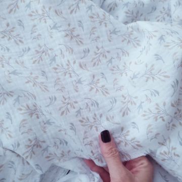 Set 2 museline Ikano Birds din bumbac 70x70 cm