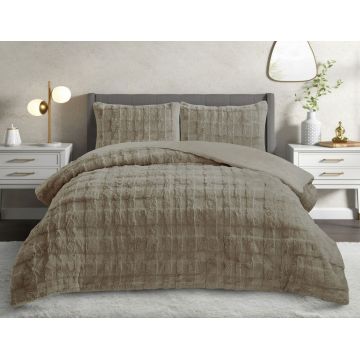 Set pilota si perna, L'essentiel Maison, Rabbit, Poliester, Cappuccino